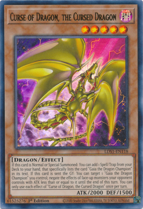 Curse of Dragon, the Cursed Dragon [LDS1-EN118] Ultra Rare | Chromatic Games
