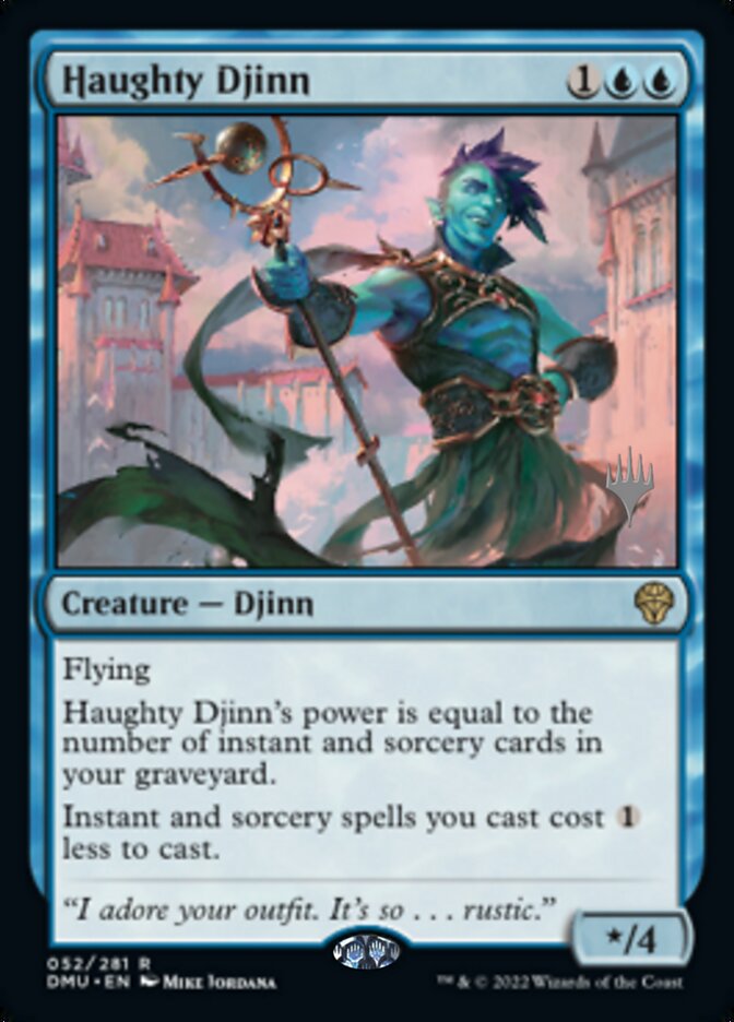 Haughty Djinn (Promo Pack) [Dominaria United Promos] | Chromatic Games