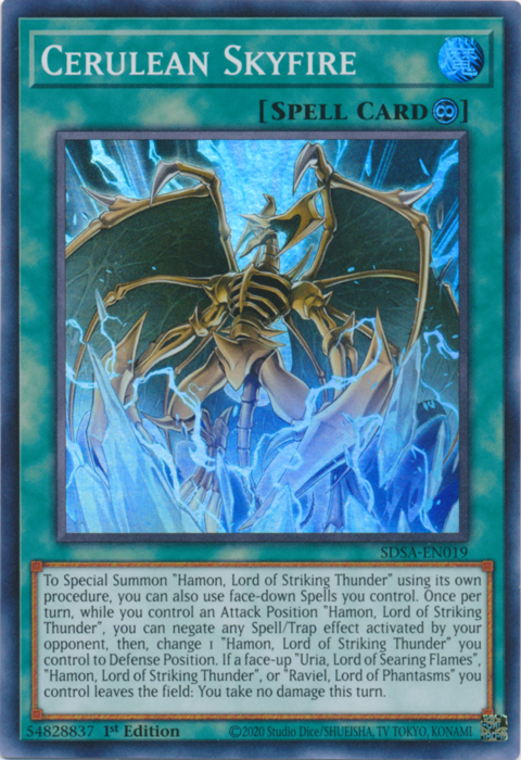 Cerulean Skyfire [SDSA-EN019] Super Rare | Chromatic Games