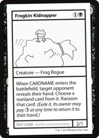 Frogkin Kidnapper (2021 Edition) [Mystery Booster Playtest Cards] | Chromatic Games