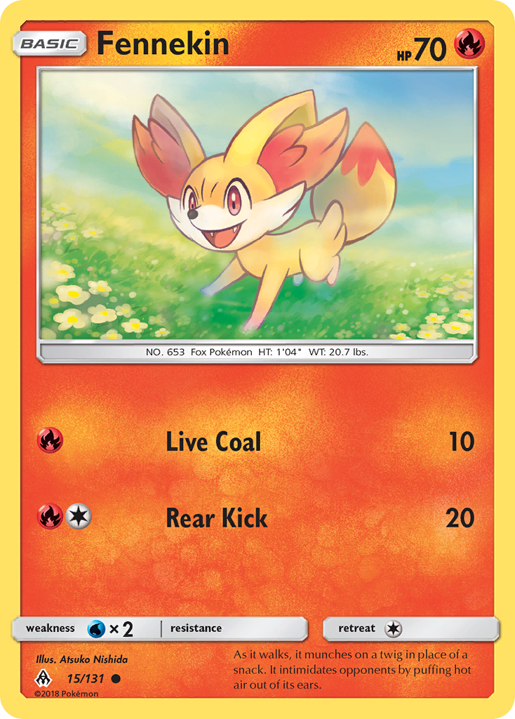 Fennekin (15/131) [Sun & Moon: Forbidden Light] | Chromatic Games