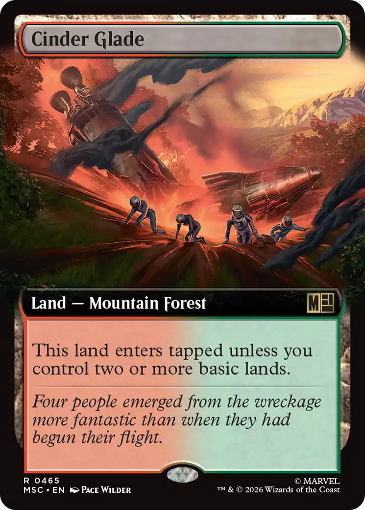 Cinder Glade (Extended Art) [Marvel Super Heroes Commander] | Chromatic Games