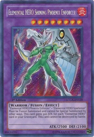 Elemental HERO Shining Phoenix Enforcer [LCGX-EN139] Secret Rare | Chromatic Games