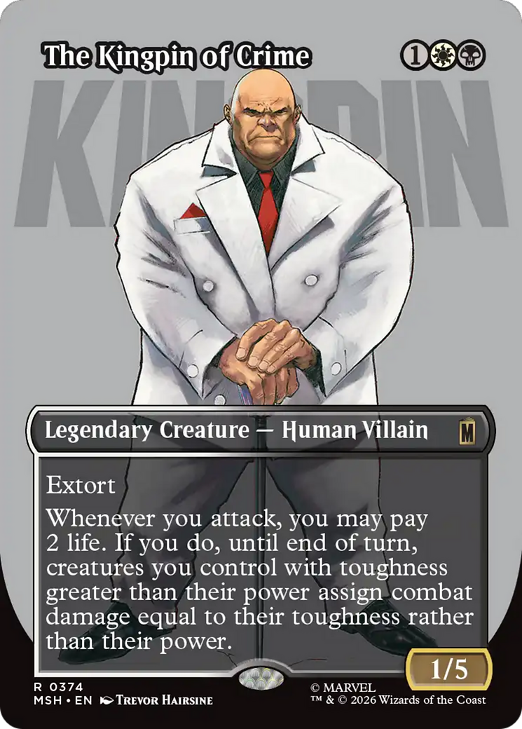 The Kingpin of Crime (Borderless) (0374) [Marvel Super Heroes] | Chromatic Games