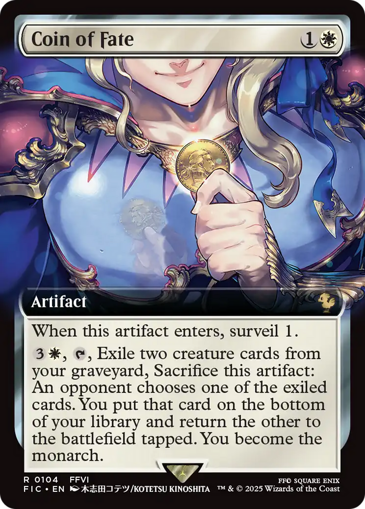 Coin of Fate (Extended Art) [FINAL FANTASY Commander] | Chromatic Games