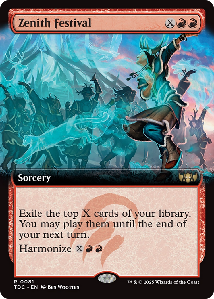 Zenith Festival (Extended Art) [Tarkir: Dragonstorm Commander] | Chromatic Games
