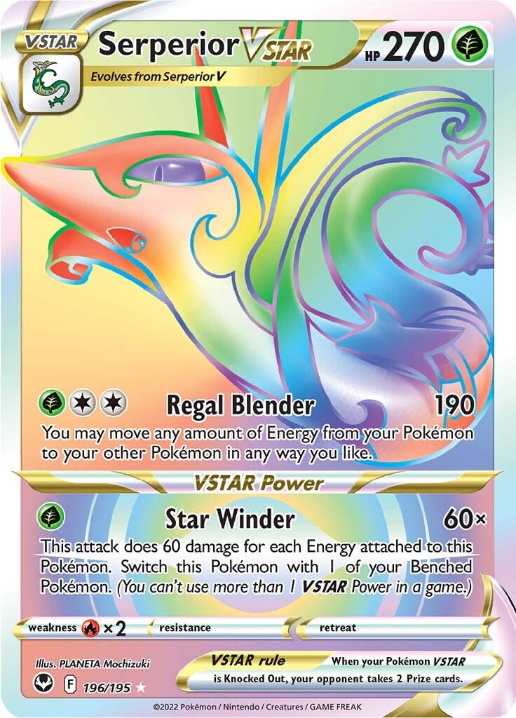 Serperior VSTAR (196/195) [Sword & Shield: Silver Tempest] | Chromatic Games