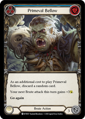Primeval Bellow (Blue) [U-WTR037] (Welcome to Rathe Unlimited)  Unlimited Rainbow Foil | Chromatic Games