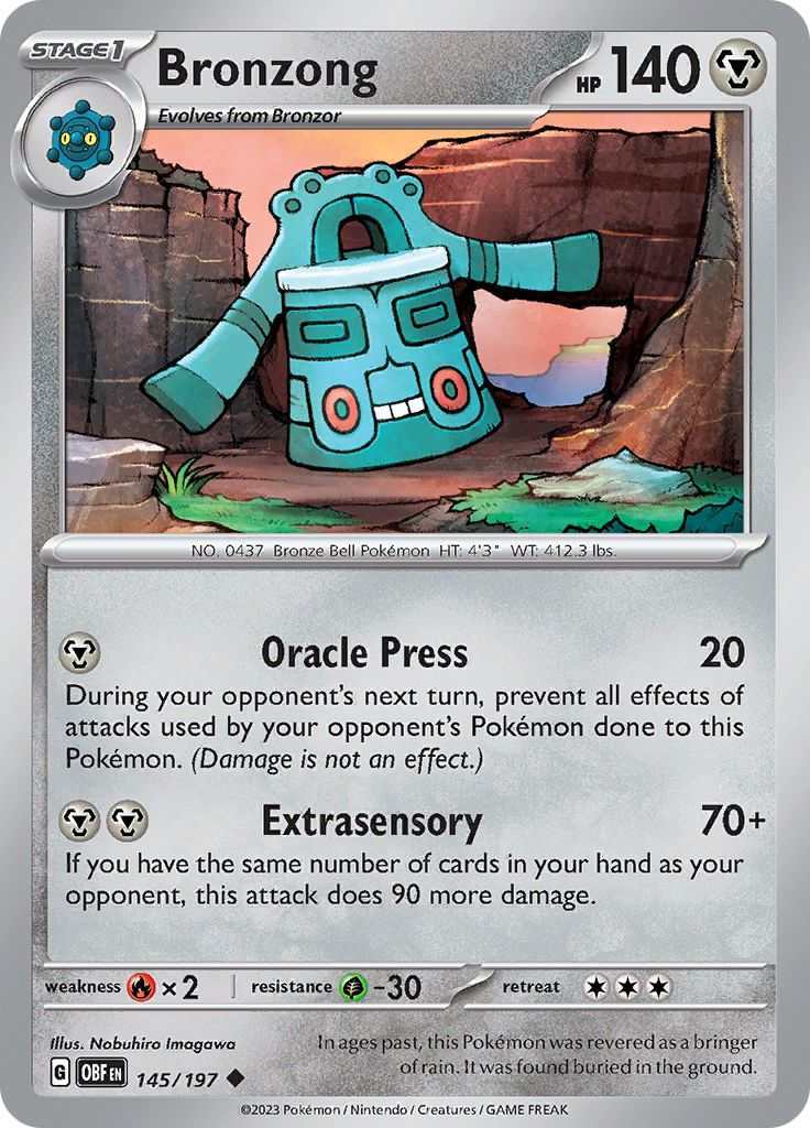 Bronzong (145/197) [Scarlet & Violet: Obsidian Flames] | Chromatic Games