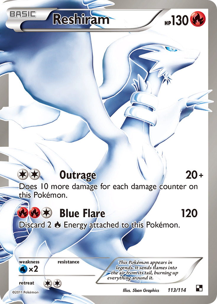 Reshiram (113/114) [Black & White: Base Set] | Chromatic Games