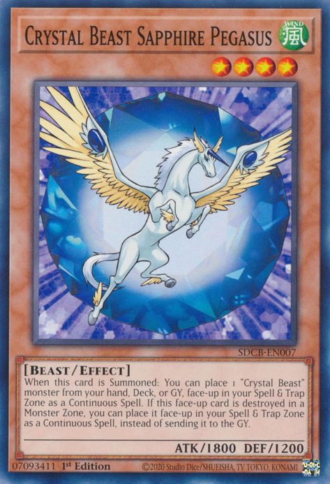 Crystal Beast Sapphire Pegasus [SDCB-EN007] Common | Chromatic Games
