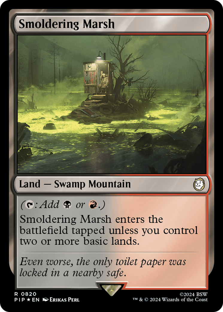 Smoldering Marsh (Surge Foil) [Fallout] | Chromatic Games