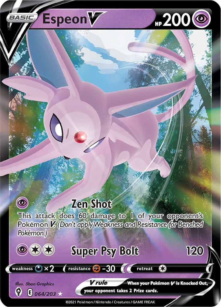 Espeon V (064/203) [Sword & Shield: Evolving Skies] | Chromatic Games