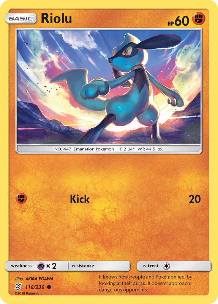 Riolu (116/236) [Sun & Moon: Unified Minds] | Chromatic Games