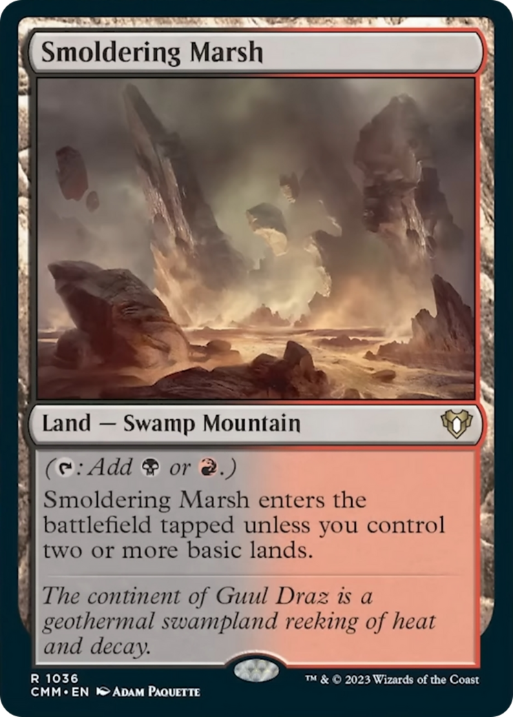 Smoldering Marsh [Commander Masters] | Chromatic Games