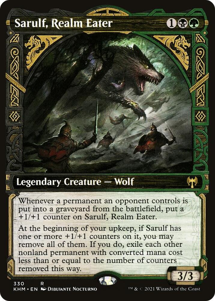 Sarulf, Realm Eater 330/285 (Kaldheim)  - Showcase | Chromatic Games