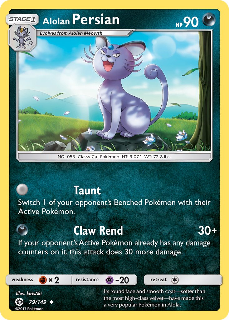 Alolan Persian (79/149) (Cosmos Holo) (Blister Exclusive) [Sun & Moon: Base Set] | Chromatic Games