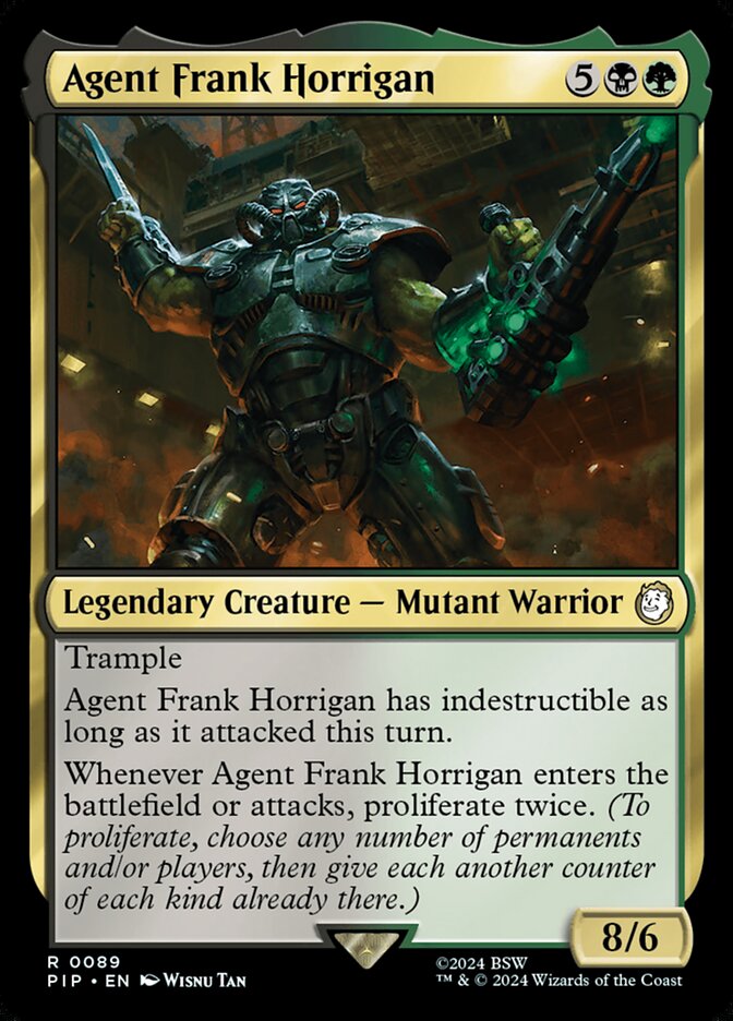 Agent Frank Horrigan 89/326 (Universes Beyond: Fallout)  | Chromatic Games