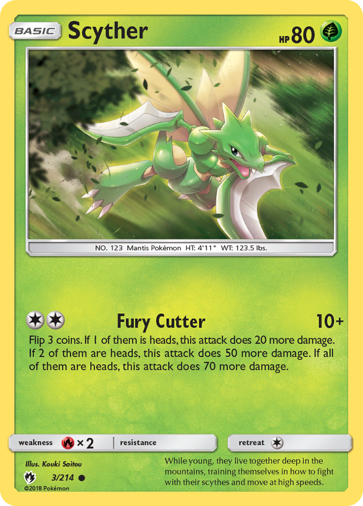 Scyther (3/214) [Sun & Moon: Lost Thunder] | Chromatic Games