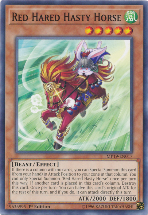 Red Hared Hasty Horse [MP19-EN017] Common | Chromatic Games