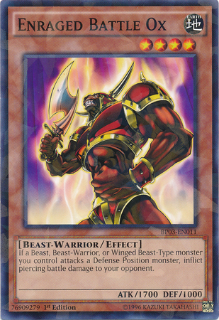 Enraged Battle Ox [BP03-EN011] Shatterfoil Rare | Chromatic Games