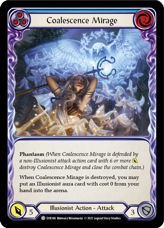 Coalescence Mirage (Blue) [EVR146] (Everfest)  1st Edition Rainbow Foil | Chromatic Games