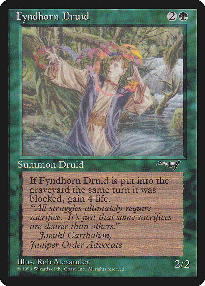 Fyndhorn Druid (Flame Circle) [Alliances] | Chromatic Games