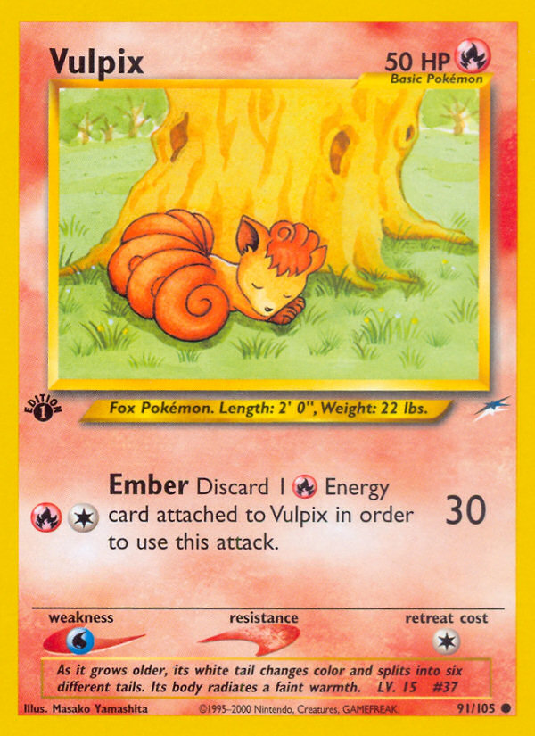 Vulpix (91/105) [Neo Destiny 1st Edition] | Chromatic Games