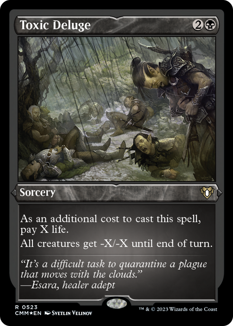 Toxic Deluge (Foil Etched) [Commander Masters] | Chromatic Games