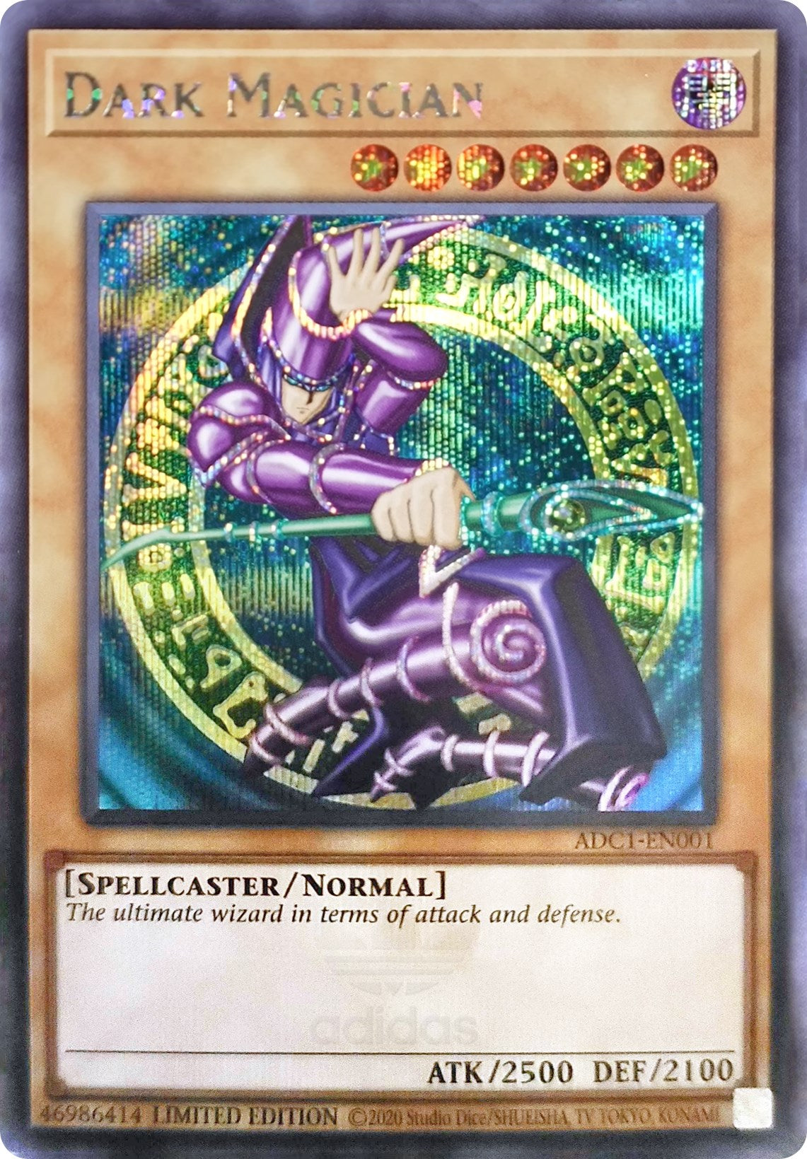 Dark Magician (Adidas Exclusive) [ADC1-EN001] Prismatic Secret Rare | Chromatic Games