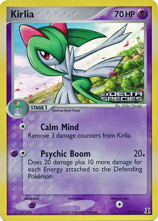 Kirlia (47/113) (Stamped) [EX: Delta Species] | Chromatic Games