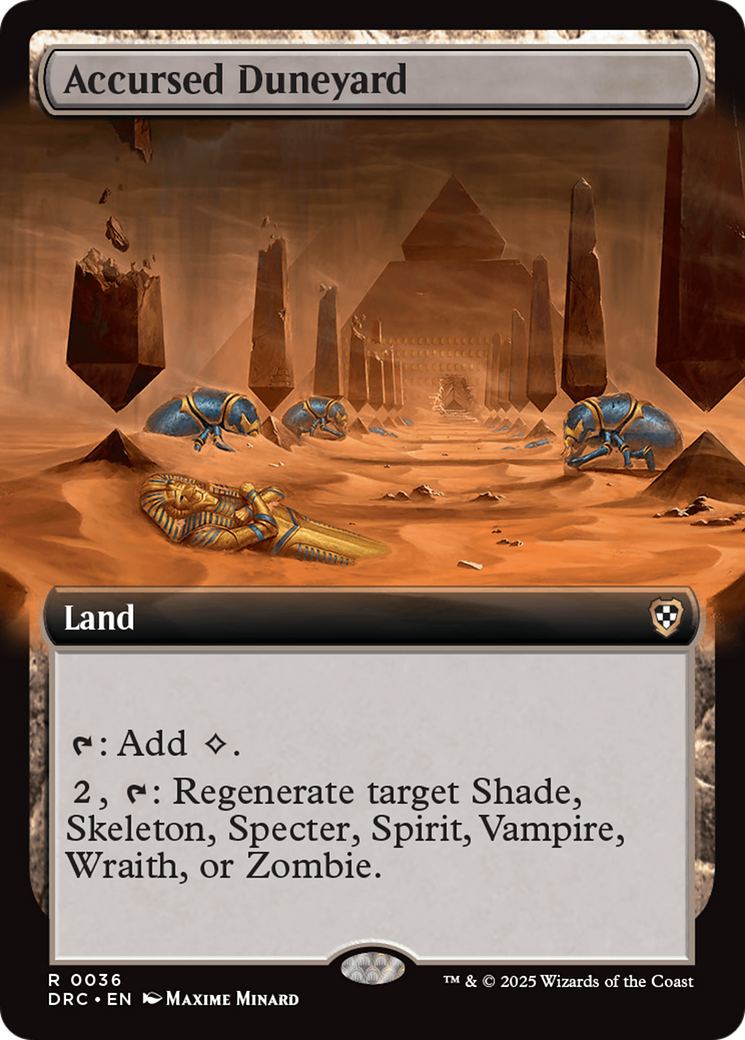 Accursed Duneyard (Extended Art) [Aetherdrift Commander] | Chromatic Games