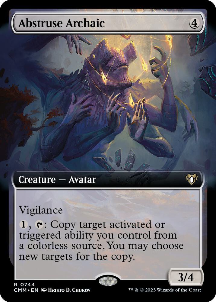 Abstruse Archaic 744/451 (Commander Masters)  - Extended Art Foil | Chromatic Games