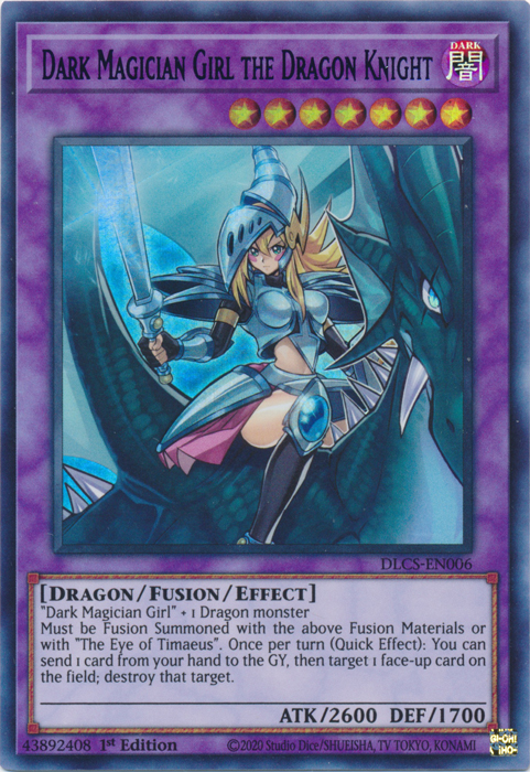 Dark Magician Girl the Dragon Knight (Green) [DLCS-EN006] Ultra Rare | Chromatic Games
