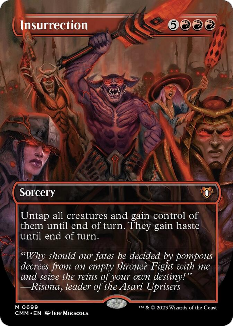 Insurrection (Borderless Alternate Art) [Commander Masters] | Chromatic Games