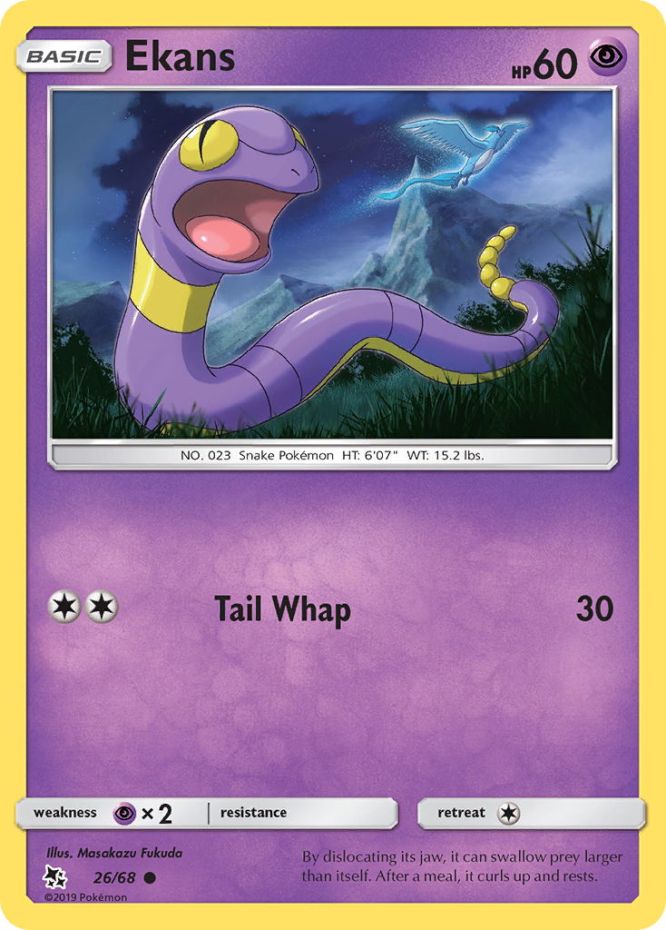 Ekans (26/68) [Sun & Moon: Hidden Fates] | Chromatic Games