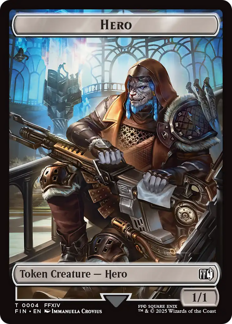 Hero (0004) // Treasure Double-Sided Token [FINAL FANTASY Tokens] | Chromatic Games