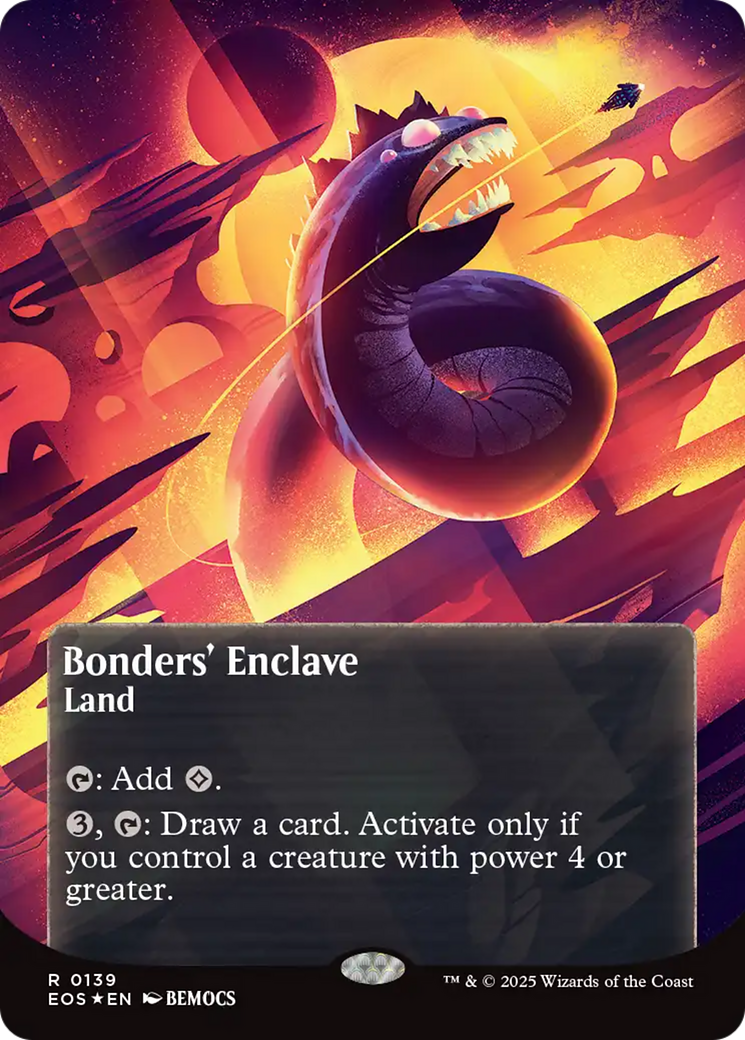 Bonders' Enclave (0136) (Borderless) (Galaxy Foil) [Edge of Eternities: Stellar Sights] | Chromatic Games