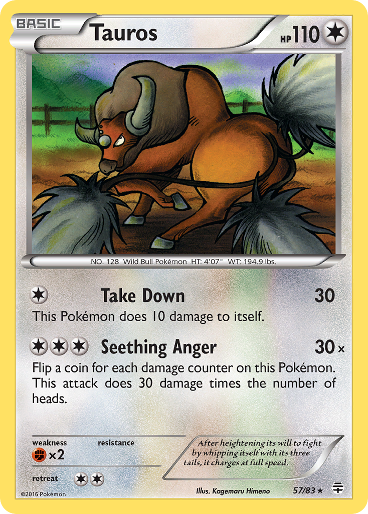 Tauros (57/83) [XY: Generations] | Chromatic Games