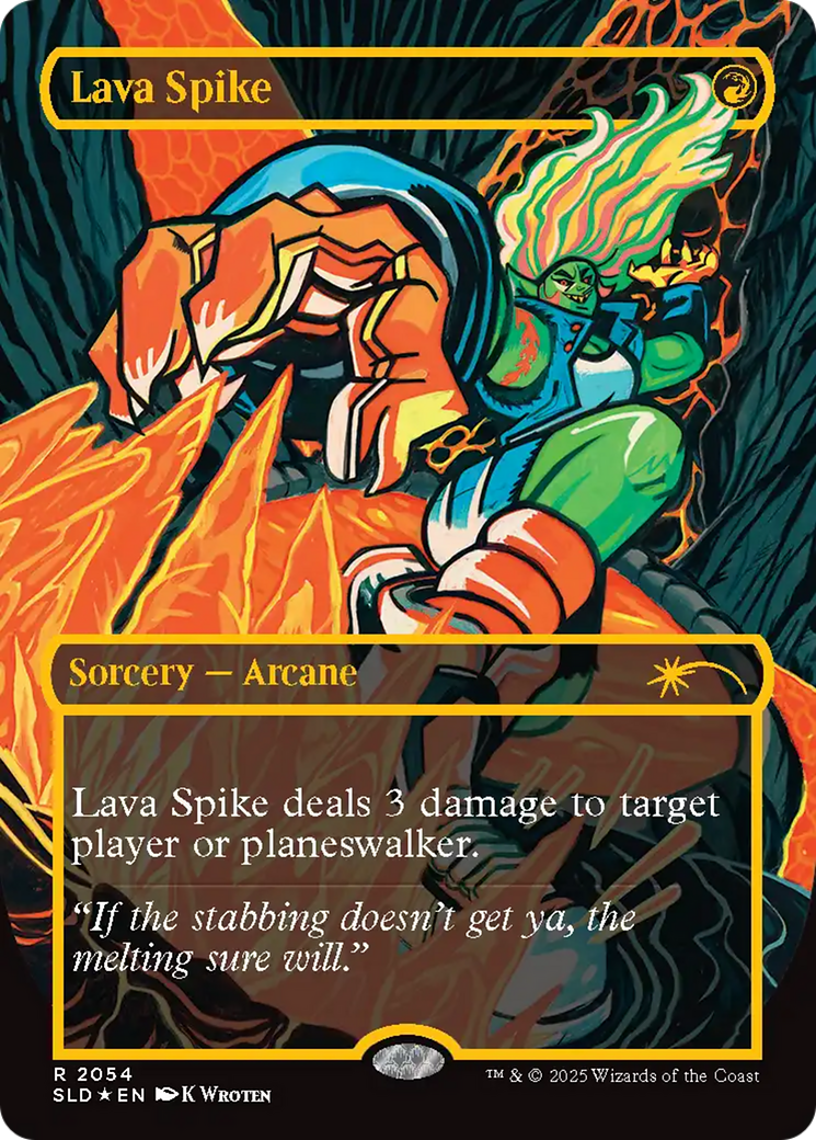Lava Spike (2054) (Raised Foil) [Secret Lair Drop Series] | Chromatic Games