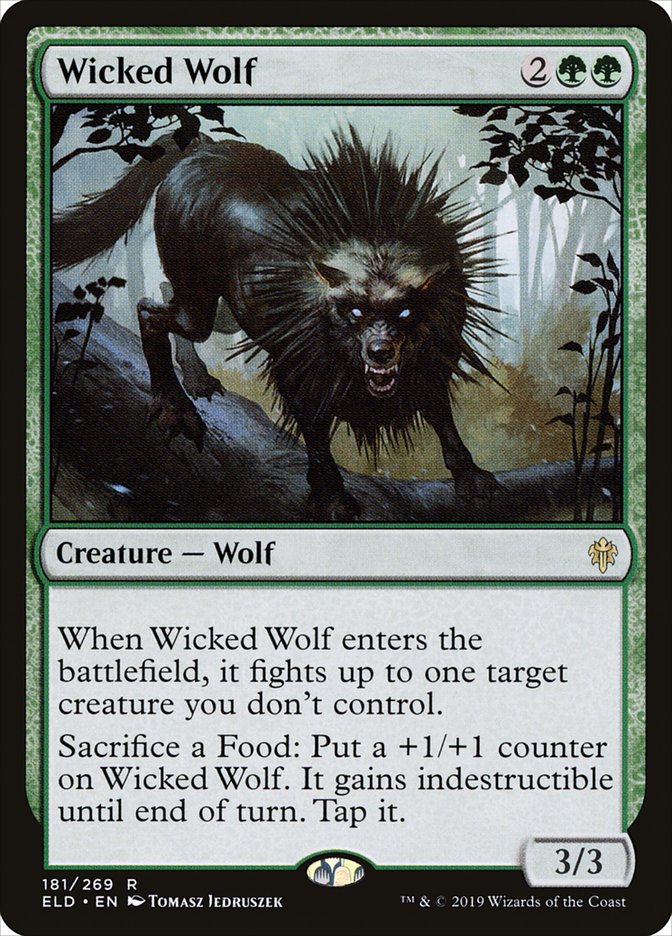 Wicked Wolf 181/269 (Throne of Eldraine)  | Chromatic Games