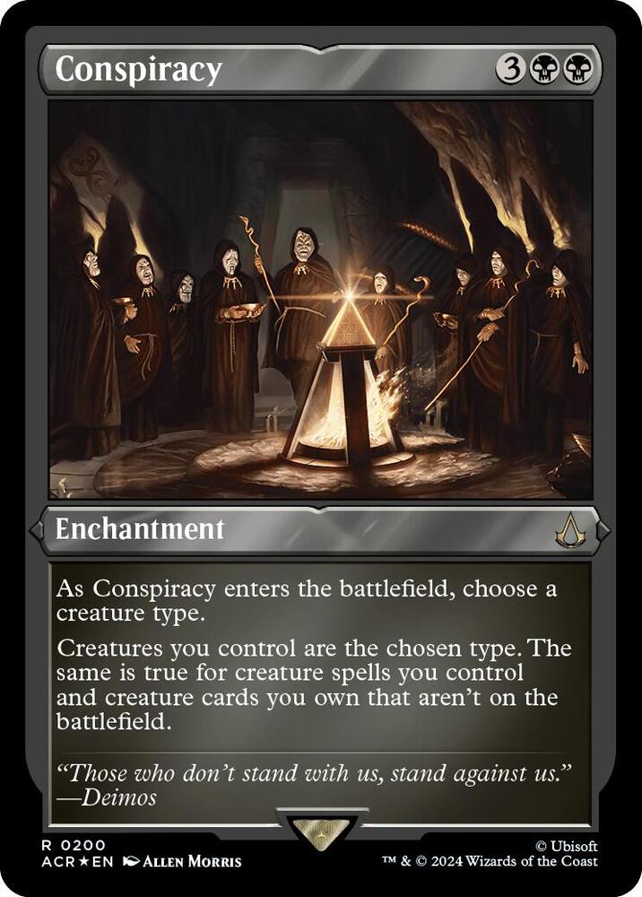 Conspiracy 200 (Universes Beyond: Assassin's Creed)  - Etched Foil | Chromatic Games