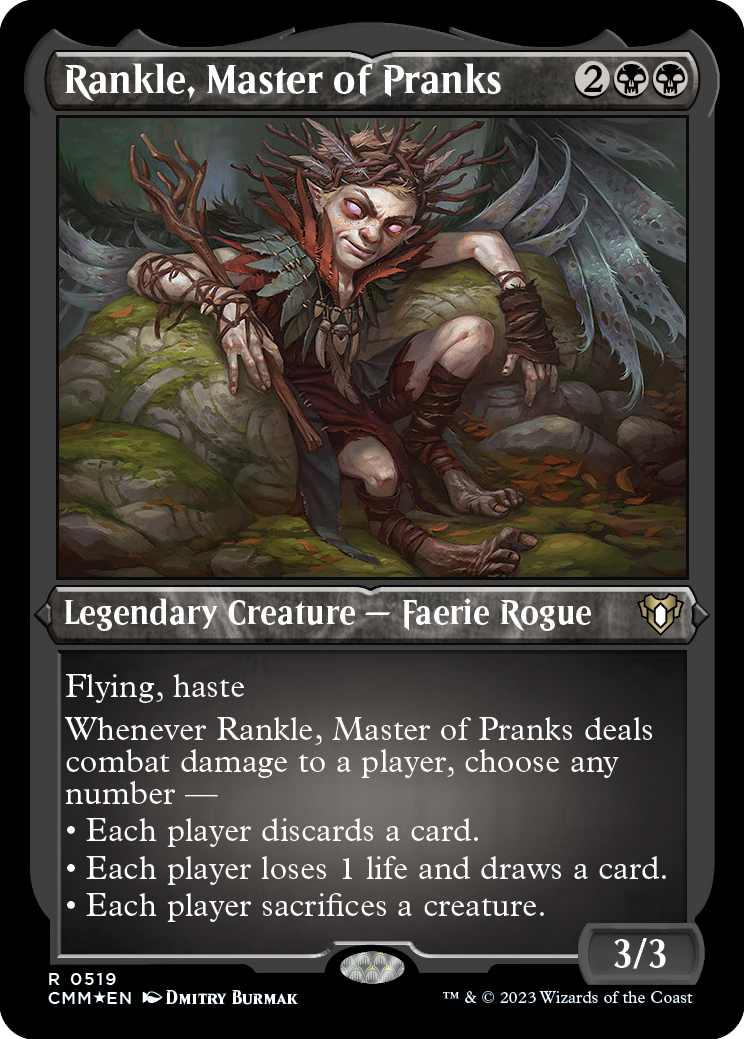 Rankle, Master of Pranks (Foil Etched) [Commander Masters] | Chromatic Games