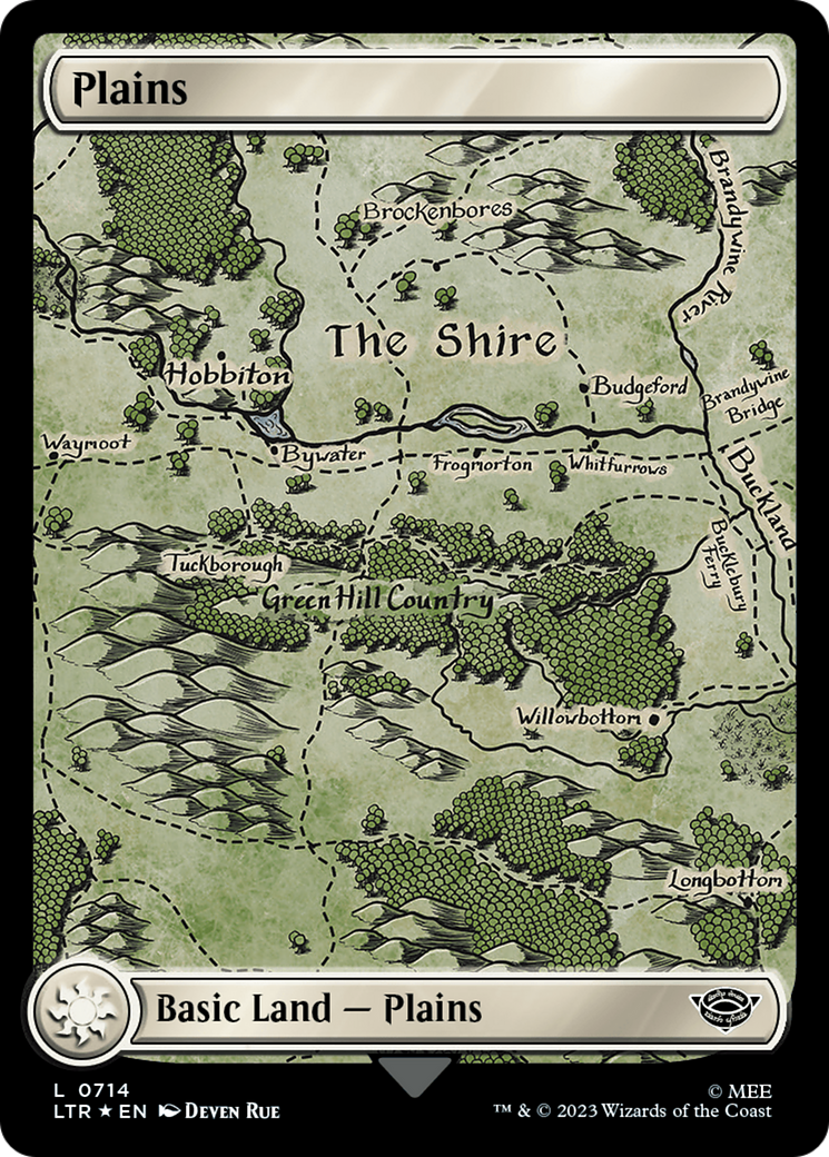 Plains (0714) (Surge Foil) [The Lord of the Rings: Tales of Middle-Earth] | Chromatic Games