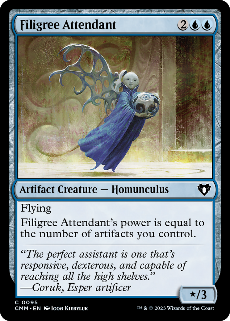 Filigree Attendant [Commander Masters] | Chromatic Games