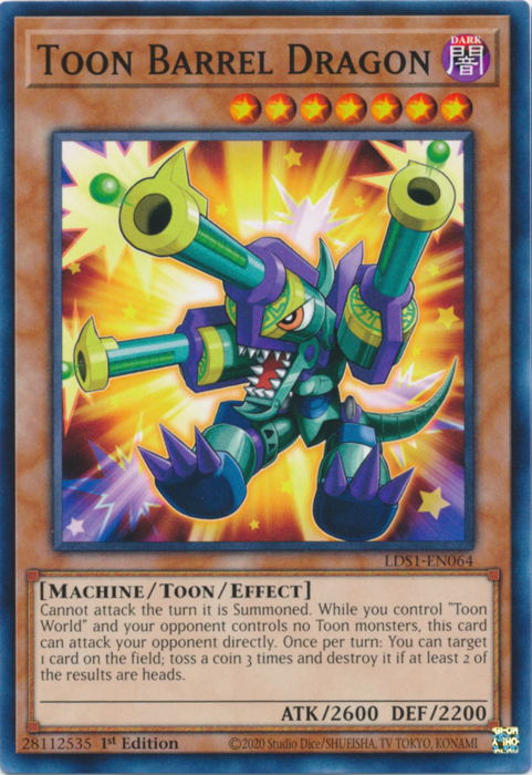 Toon Barrel Dragon [LDS1-EN064] Common | Chromatic Games