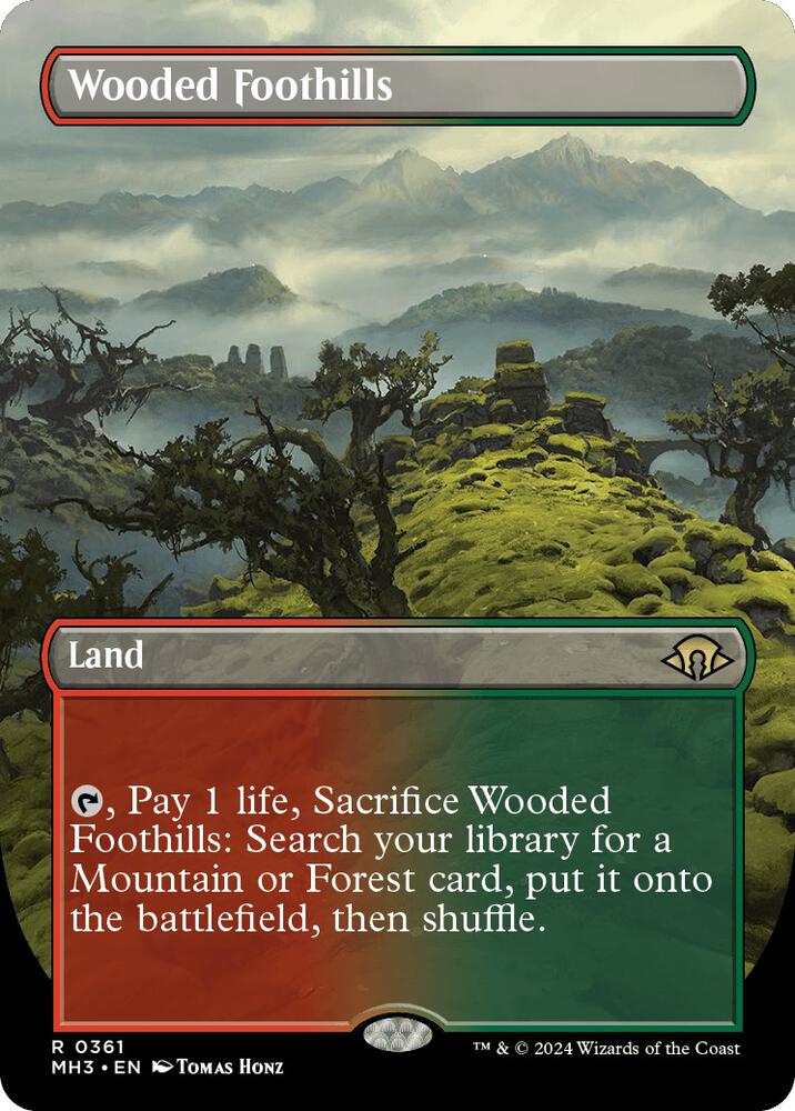 Wooded Foothills 361/319 (Modern Horizons 3)  - Borderless | Chromatic Games