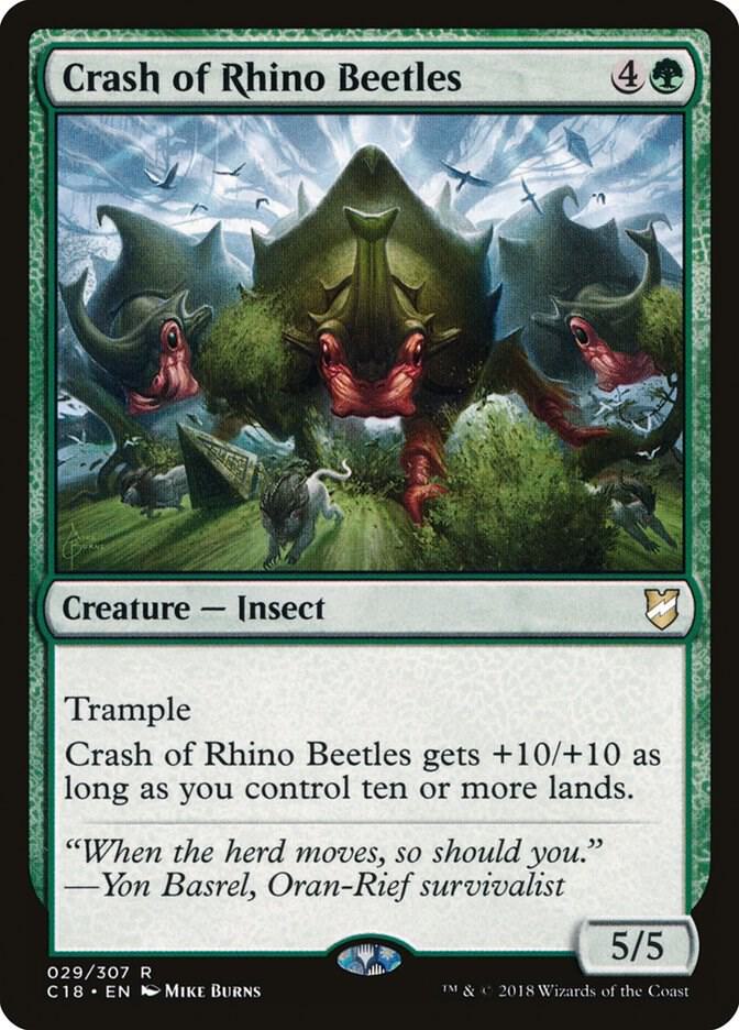 Crash of Rhino Beetles 29/307 (Commander 2018)  | Chromatic Games