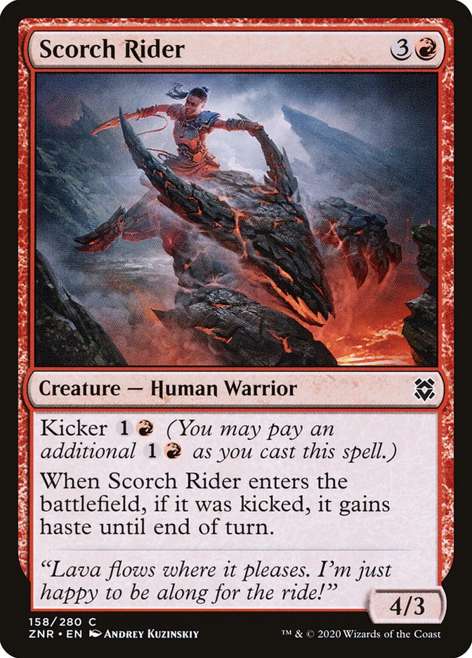 Scorch Rider 158/280 (Zendikar Rising)  - Foil | Chromatic Games