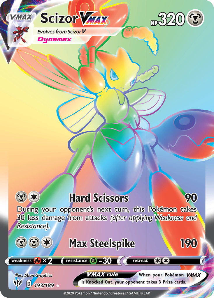 Scizor VMAX (193/189) [Sword & Shield: Darkness Ablaze] | Chromatic Games